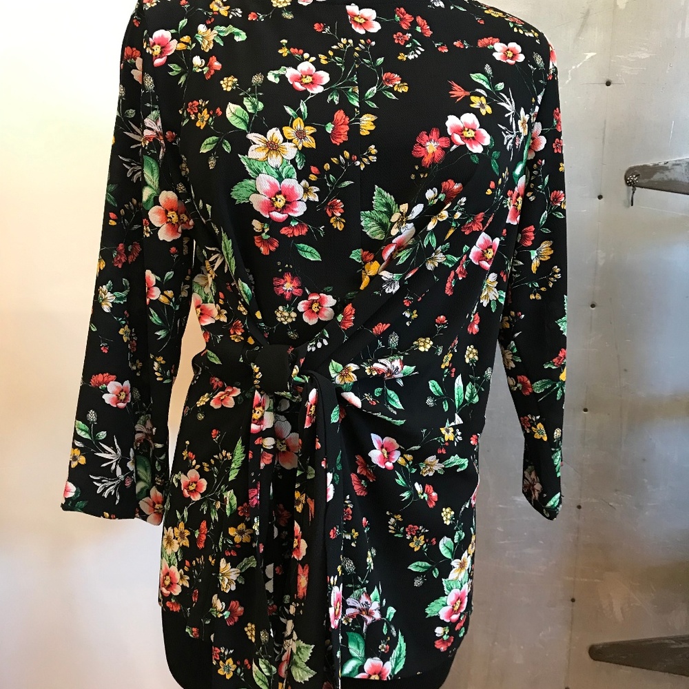 Floral Tie Shirt